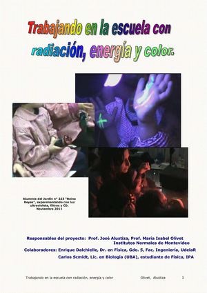 Trabajando en la escuela con radiación, energía y color (I)