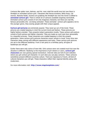 Share Artworks of Animated Girl cartoon