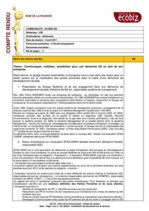 Communiquer, mobiliser, sensibiliser pour une démarche DD au sein de son entreprise