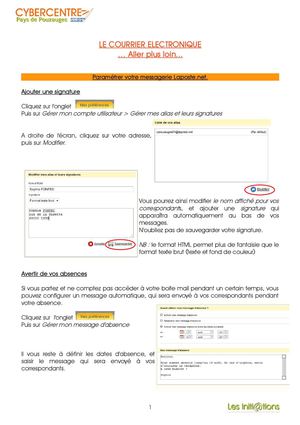 Tutoriel webmail Laposte.net : aller plus loin...