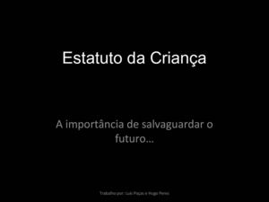 Estatuto da Criança (3) trabalho de geo