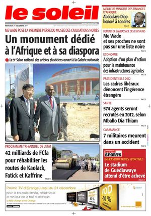 Edition du 21 Dec 2011