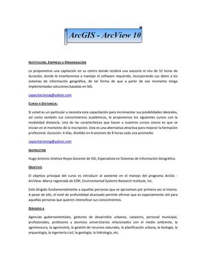 TEMARIO ARCGIS 10