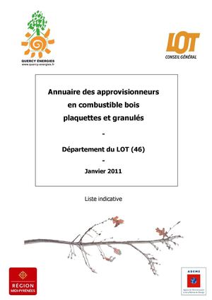 Liste des approvisionneurs Lotois en combustibles Bois