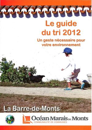Calendrier de collecte La Barre de Monts 2012