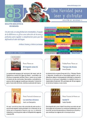 Boletín de Navidad Biblioteca IES Besaya