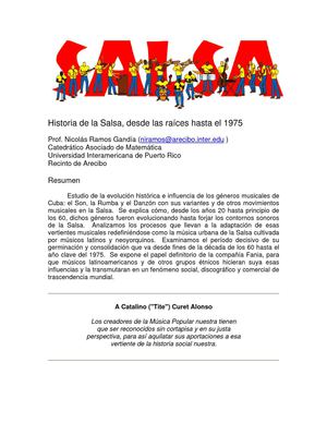 historia de la salsa