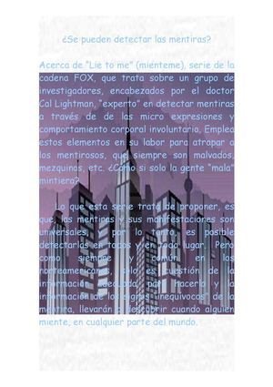 Detectar mentiras.