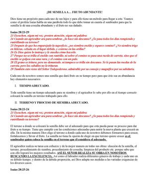 ¡DE SEMILLA A… FRUTO ABUNDANTE!