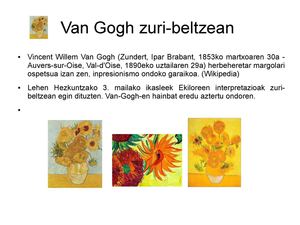 Van-Gogh-en ekiloreak zuri-beltzean