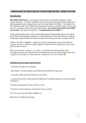 PERE RICHE PERE PAUVRE