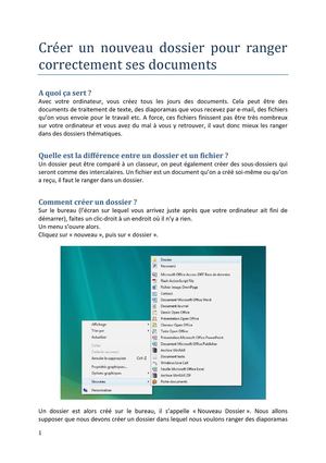Créer  un  nouveau  dossier  pour  ranger