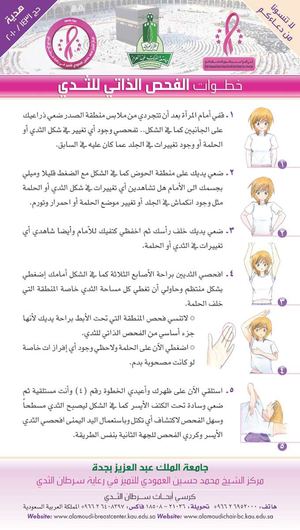 Breast Self Examination Brochures for Al-Hajj Season