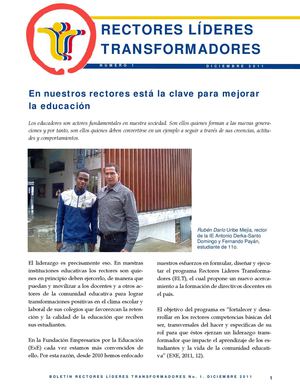 Boletín número 1 del Programa Líderes transformadores 