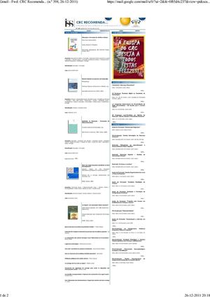CRC Recomenda... (n.º 398, 26-12-2011)