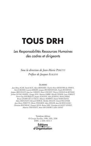 Tous DRH  Un défi pour les managers