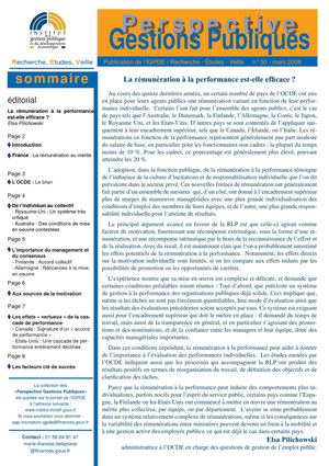 La rémunération à la performance est-elle efficace