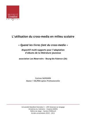 Quand les livres font du cross media