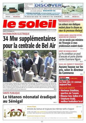 Edition du 27 Dec 2011