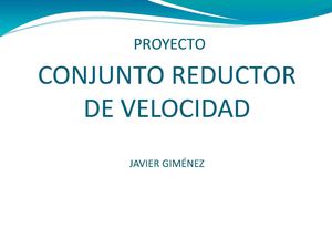 CONJUNTO REDUCTOR DE VELOCIDAD