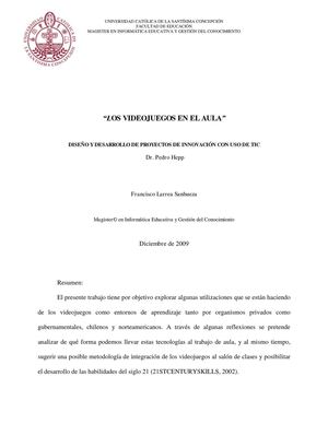 Videojuegos en el Aula