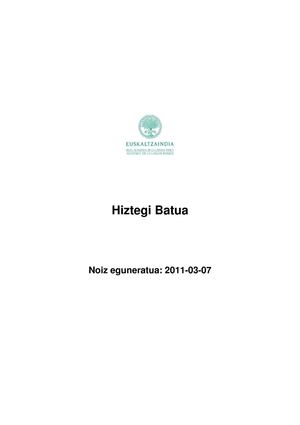 EUSKALTZAINDIA HIZTEGIA (2011-03-07)