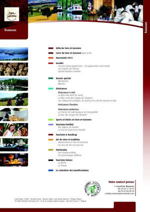 Dossier Presse 2012 - ADT de Tarn et Garonne