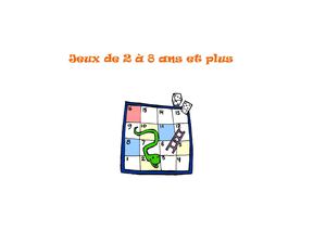 Catalogue des jeux enfants de 2 à 8 ans et plus