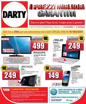 Volantinio Darty dal 28/12/2011 al 14/01/2012