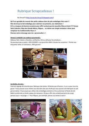 Rubrique Scrapcadeaux