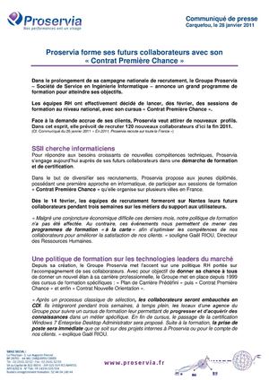 communique de presse_Proservia forme ses futurs collaborateurs