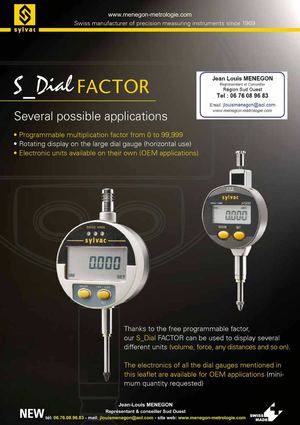 Sylvac - Comparateur S_Dia_EN