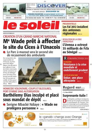 Edition du 29 Dec 2011