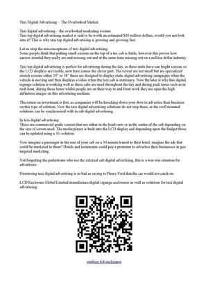 Taxi Top Digital Signage Solutions