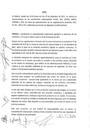 ACTA 29-12-2011 APROSER Y SINDICATOS- SEGURIDAD PRIVADA