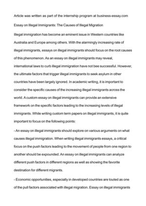 Реферат: Immigration Essay Research Paper Immigration has attracted