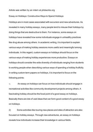 Реферат: Holiday Stress Essay Research Paper The holidays