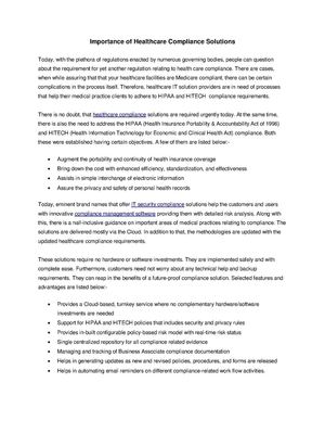 Importance of Healthcare Compliance Solutions