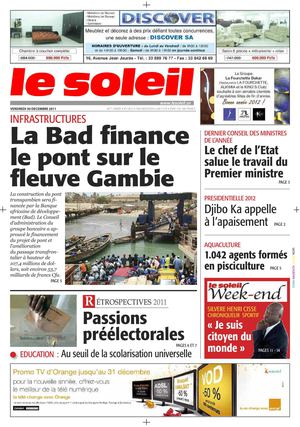 Edition du 30 Dec 2011