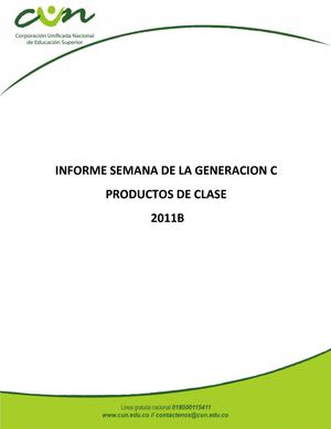 INFORME PRODUCTOS DE CLASE CUN REGIONAL HUILA 2011B