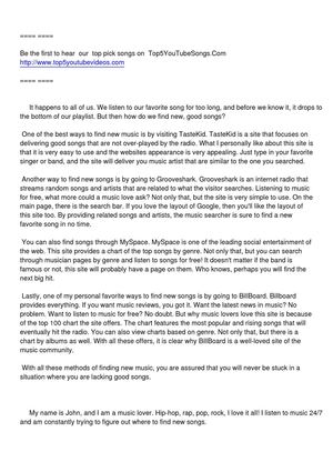 How To Find New Songs