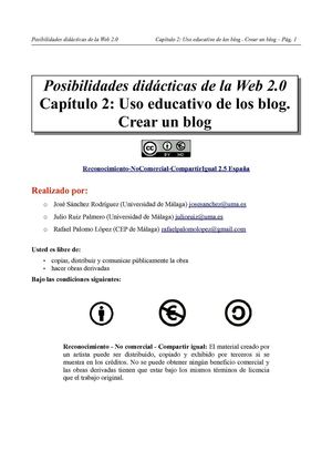 Uso y creación de blogs