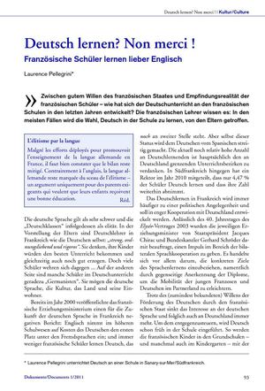 Französische Schüler lernen lieber Englisch