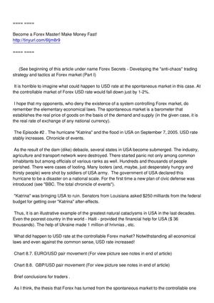 Forex Tips and Tricks!