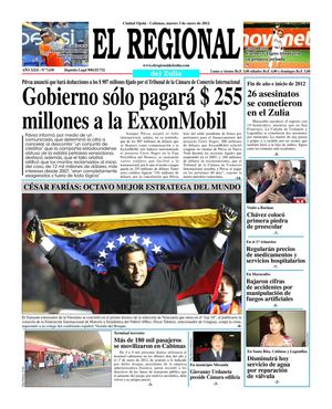 El Regional del Zulia 03-01-2012