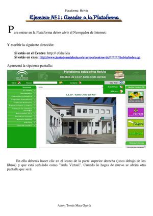 Tutorial Plataforma Helvia