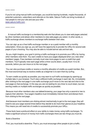 How To Use Traffic Exchanges Effectively