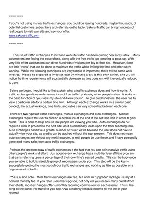 Get The Most Out Of Traffic Exchanges