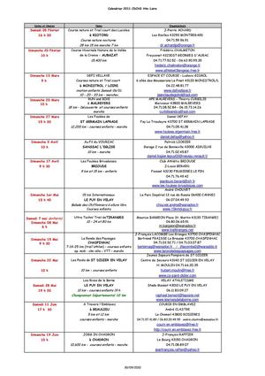  COURSES HORS-STADE Hte-Loire