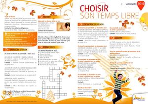 temps libre 1er trimestre 2012